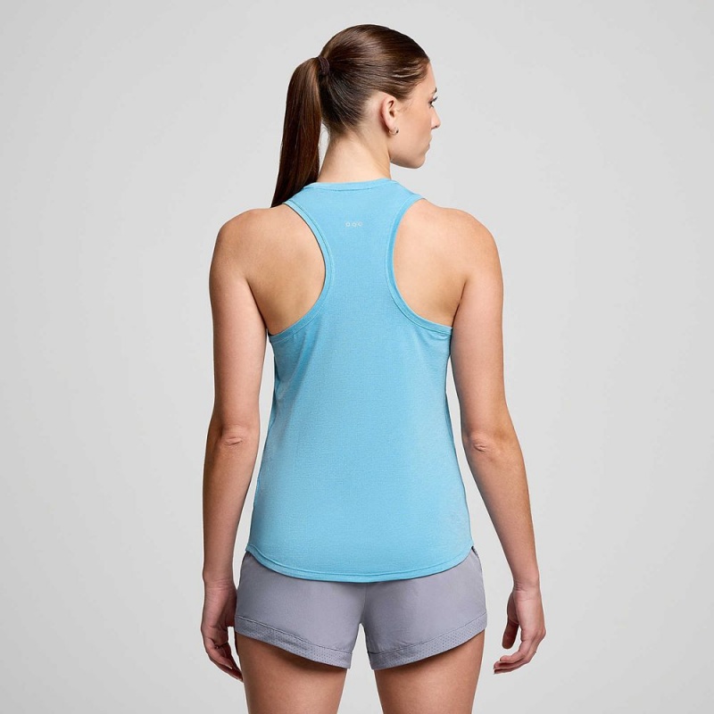 Saucony Stopwatch Singlet Breeze Heather | XQO-213894