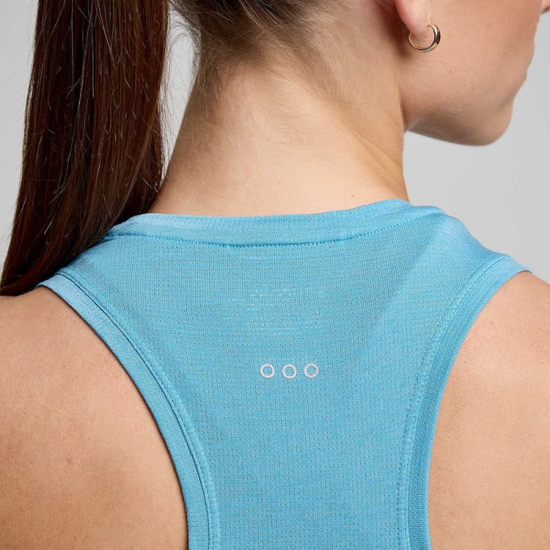 Saucony Stopwatch Singlet Breeze Heather | XQO-213894