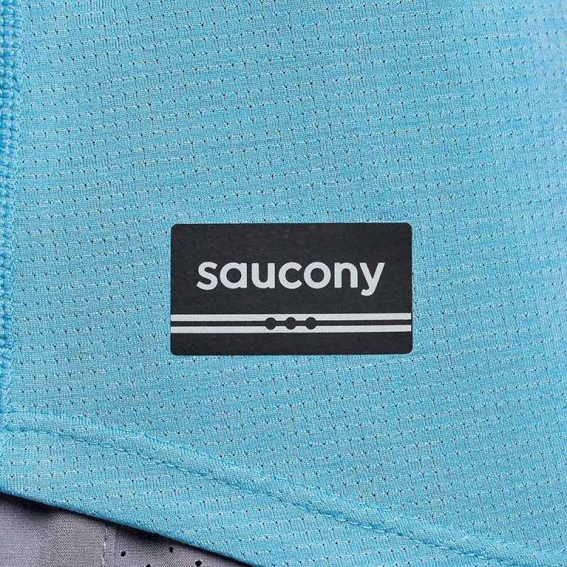 Saucony Stopwatch Singlet Breeze Heather | XQO-213894