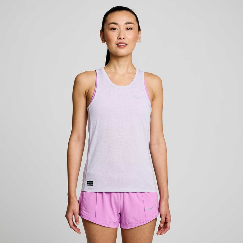 Saucony Stopwatch Singlet Mauve | OWK-847530