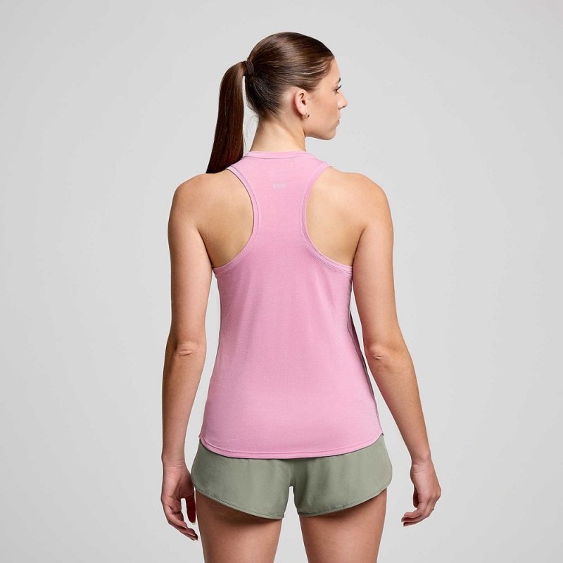 Saucony Stopwatch Singlet Orchid Heather | YCK-586120