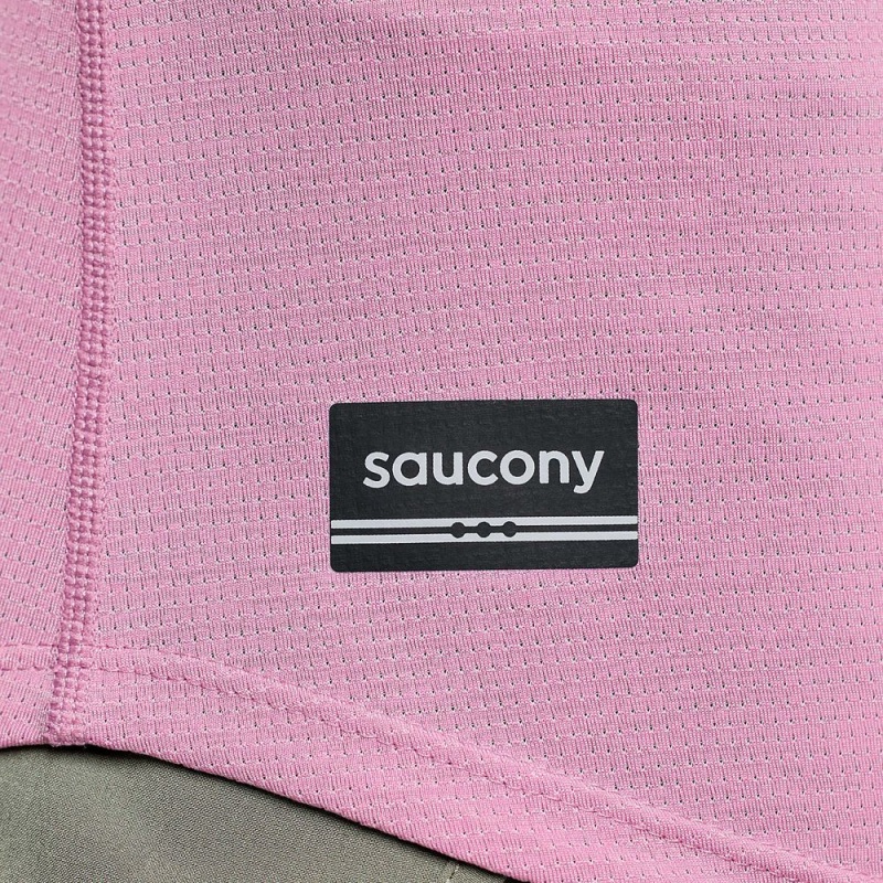 Saucony Stopwatch Singlet Orchid Heather | YCK-586120