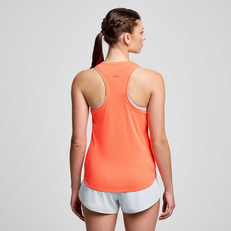 Saucony Stopwatch Singlet ViZiRed | YDF-679085