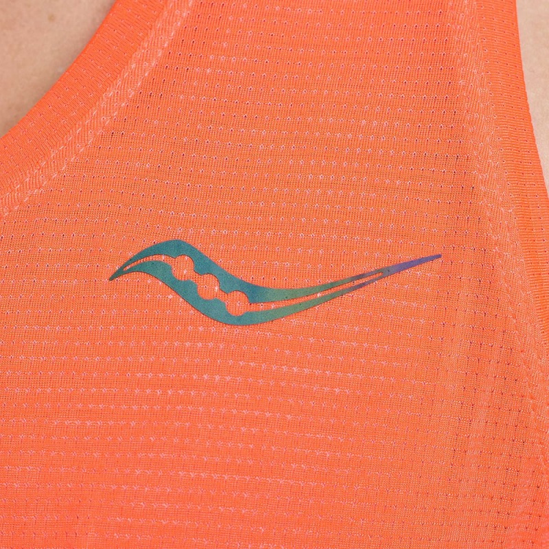 Saucony Stopwatch Singlet ViZiRed | YDF-679085