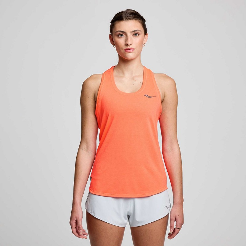 Saucony Stopwatch Singlet ViZiRed | YDF-679085