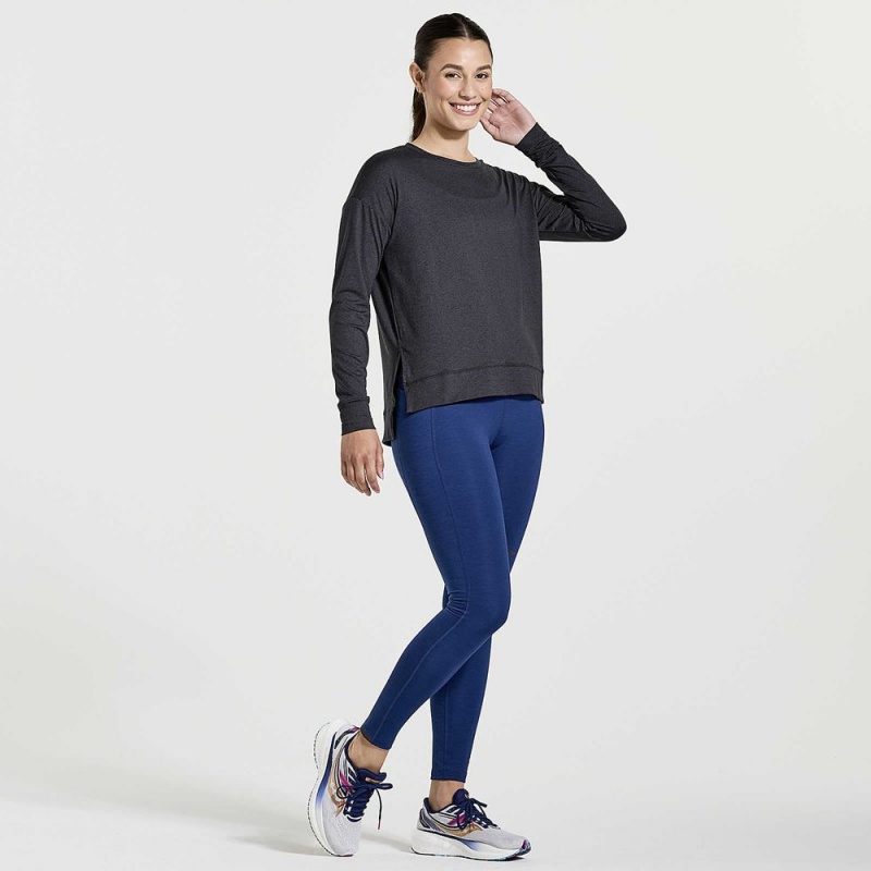 Saucony Sunday Layer Top Fekete | IQV-154982