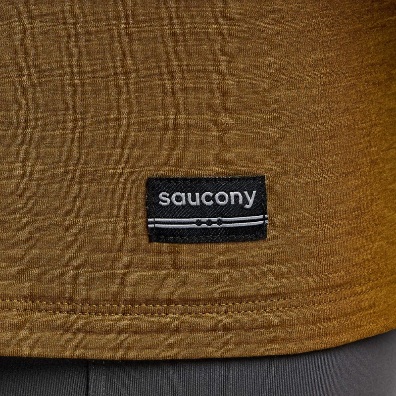 Saucony Triumph 3d 1/2 Zip Bronze Heather | GLX-015327