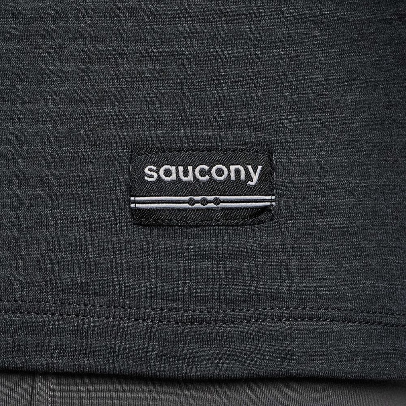 Saucony Triumph 3d 1/2 Zip Fekete | EUT-087613