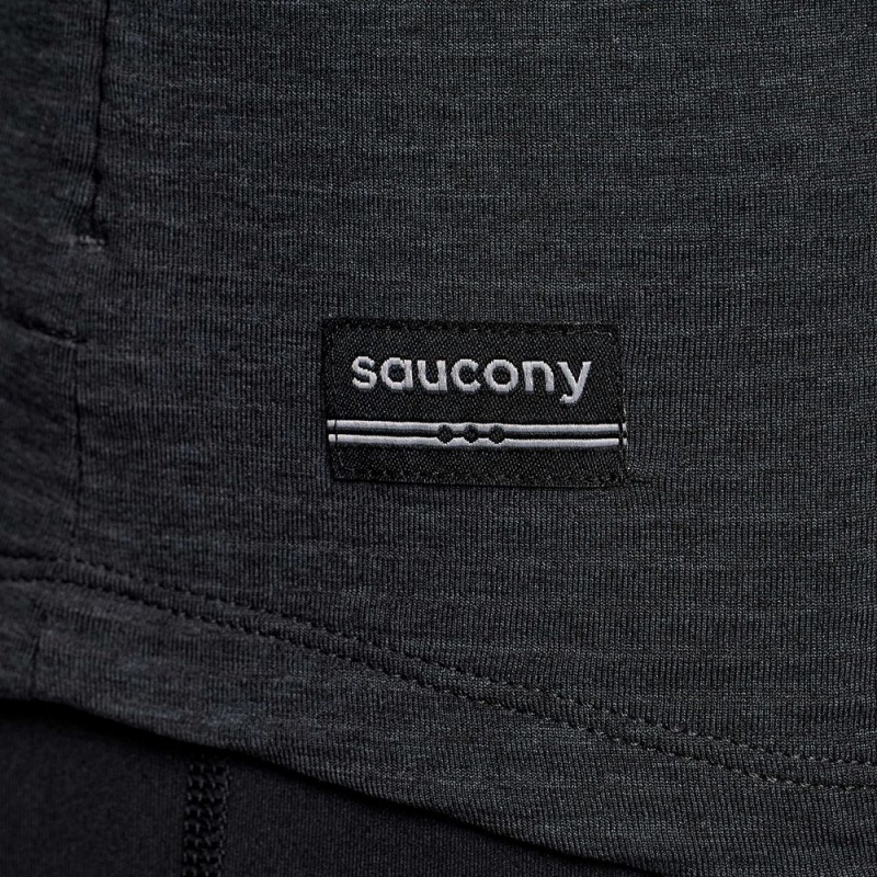 Saucony Triumph 3d 1/2 Zip Fekete | XCJ-517834