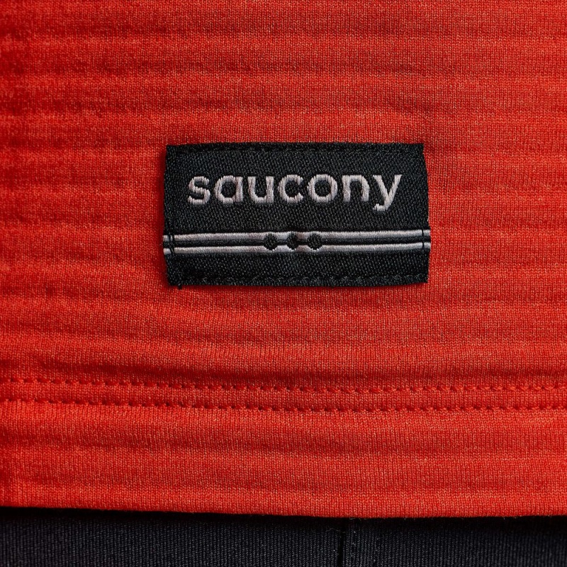 Saucony Triumph 3d Crew Infrared Heather | ZEI-832694