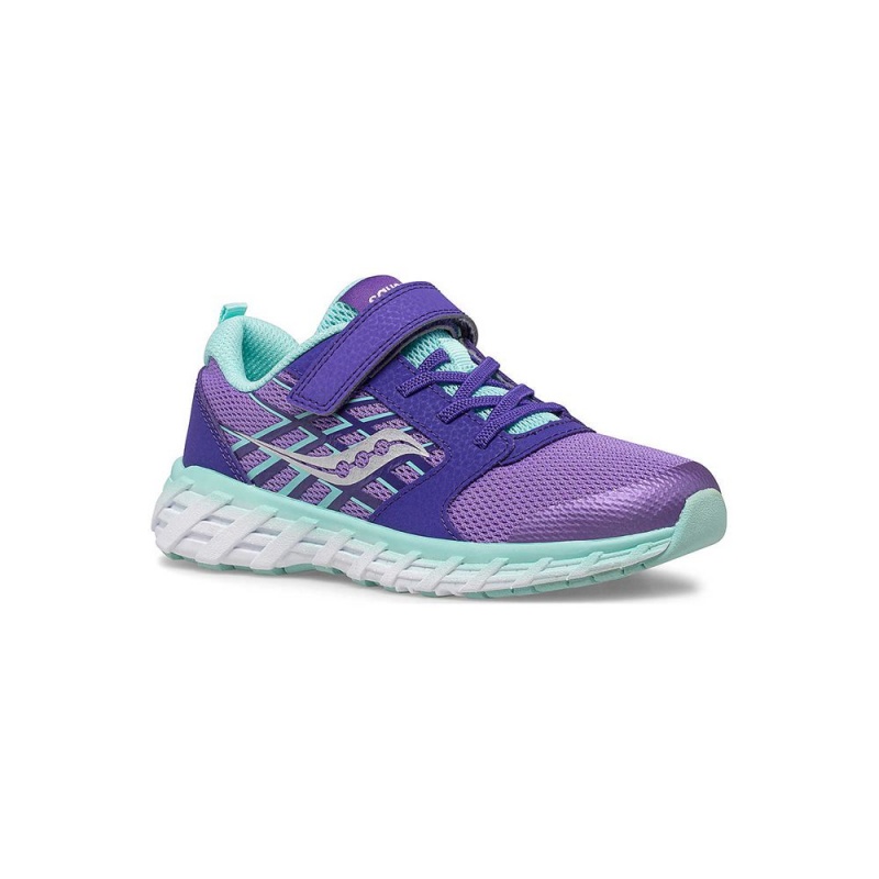 Saucony Wind 2.0 A/C Sneaker Lila | RDQ-251087