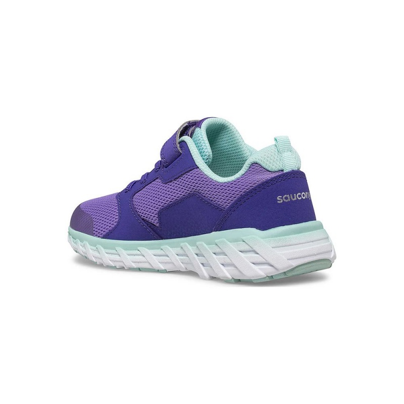 Saucony Wind 2.0 A/C Sneaker Lila | RDQ-251087