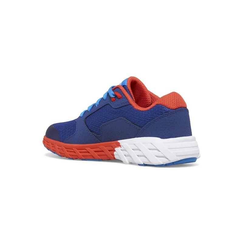 Saucony Wind 2.0 Csipke Sneaker Sötétkék Piros Fehér | TVG-180423